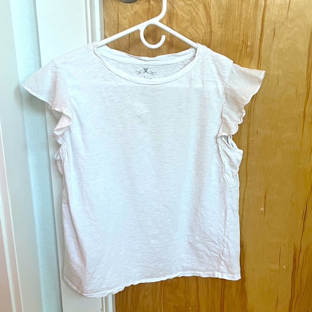 Velvet vintage slub, white T-shirt, size medium